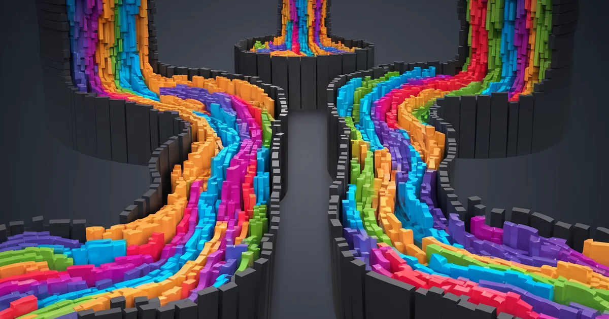 Three distribution channel icons connected to a network of satellite sites
