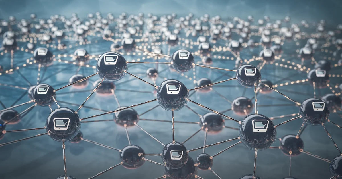Network map showing interconnected blogs linked through OPML blogroll references